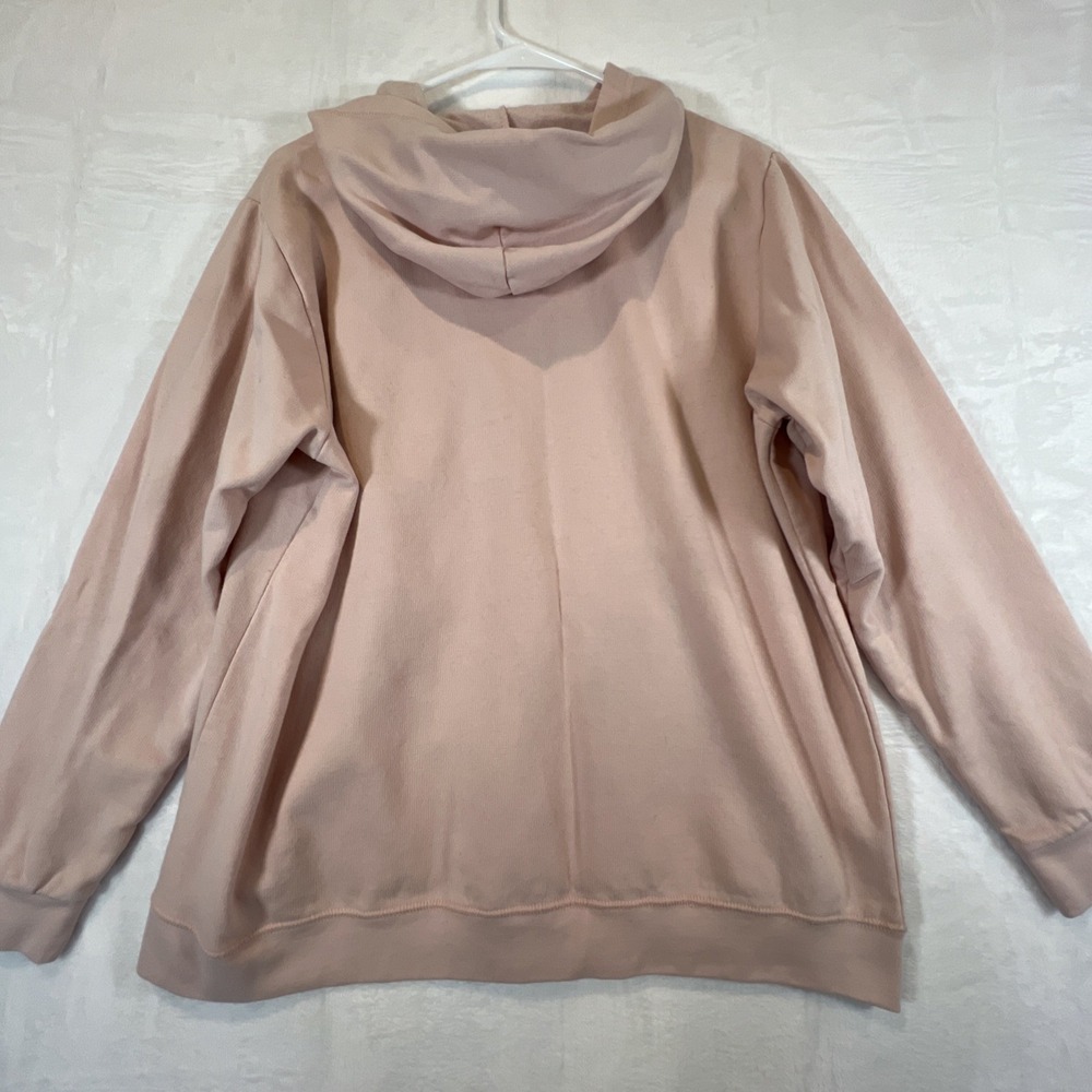Full Zip Hoodie Jacket Amelia Island Florida‎ Pink Sweatshirt Womens Size Large - Picture 2 of 8
